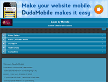 Tablet Screenshot of cakesbymichelle.net